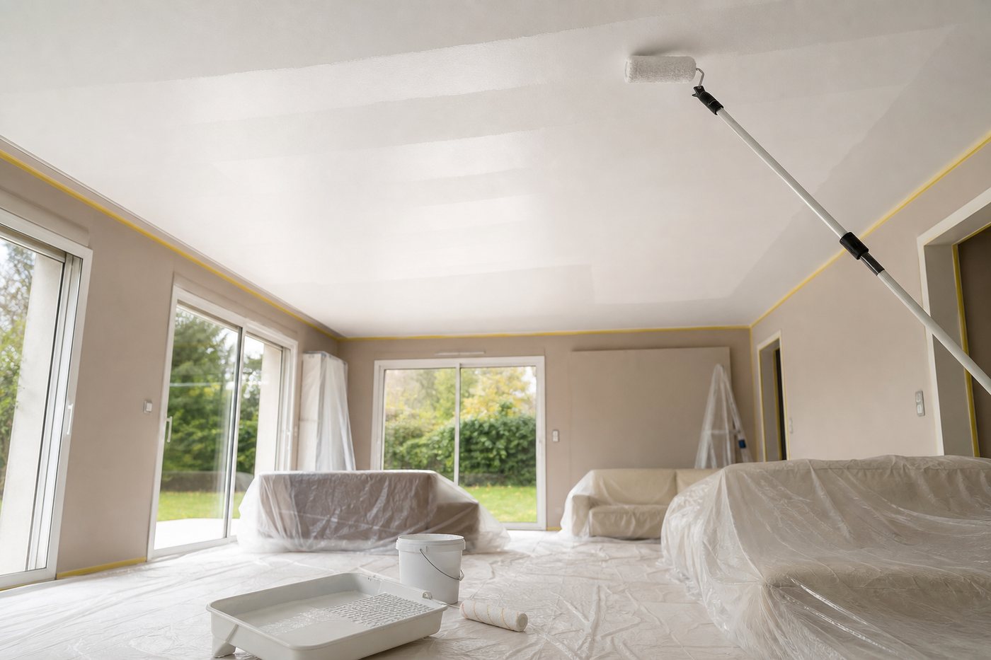 Guide : comment peindre un plafond sans traces