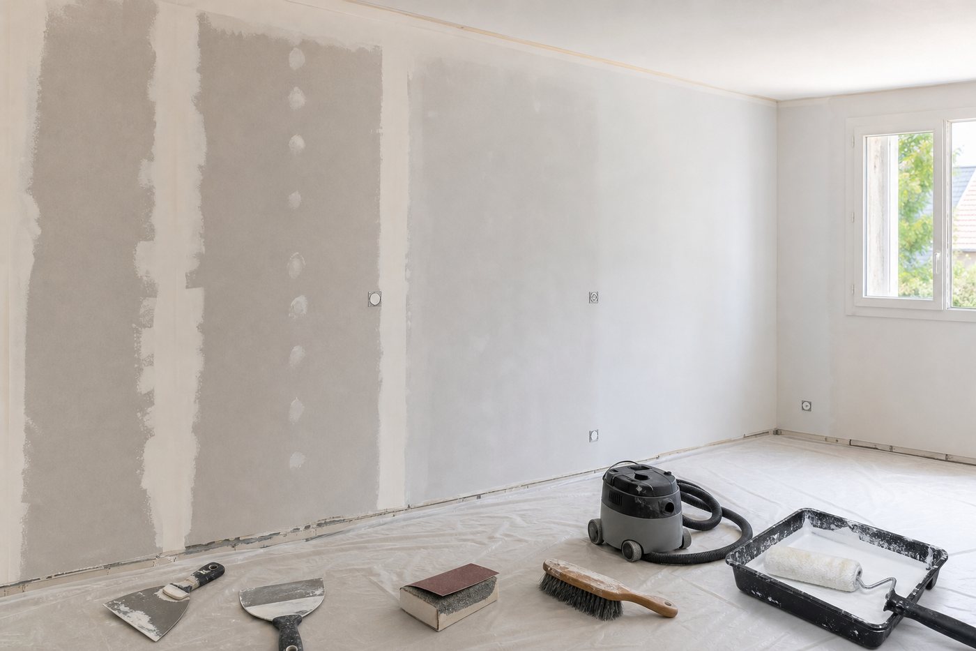 Guide : comment préparer du placo avant peinture