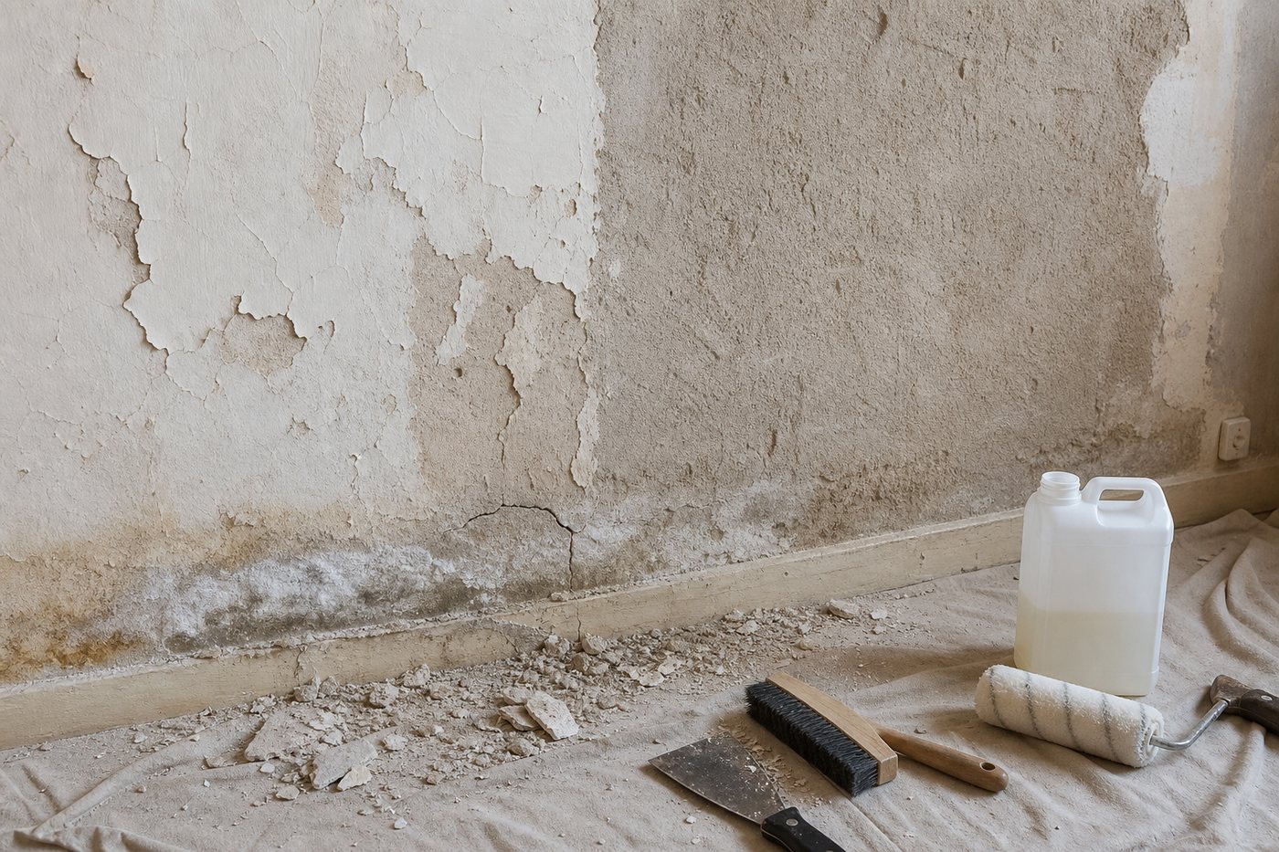 Diagnostic : comment préparer un mur qui s’effrite