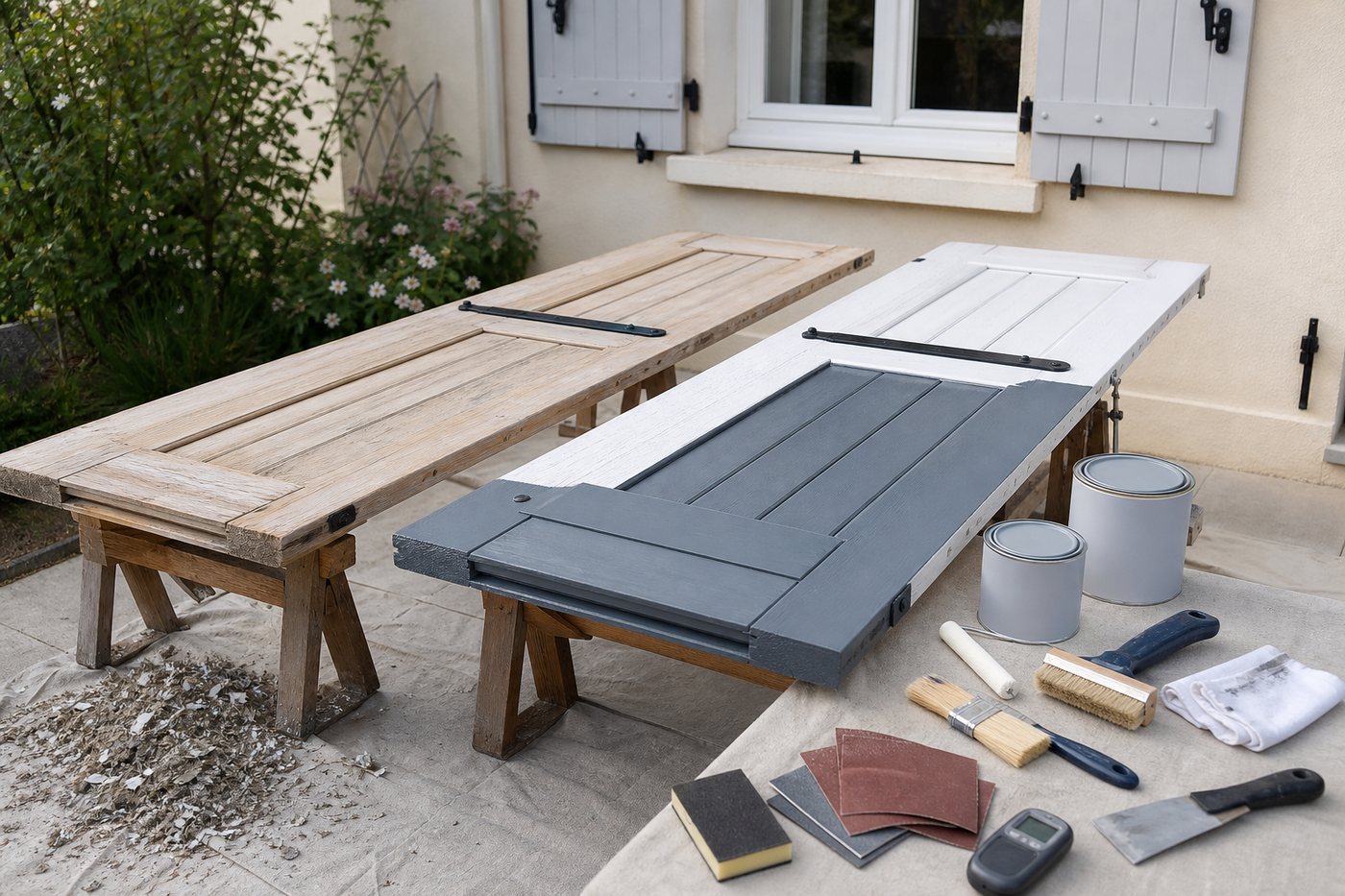 Guide pratique : comment repeindre des volets en bois