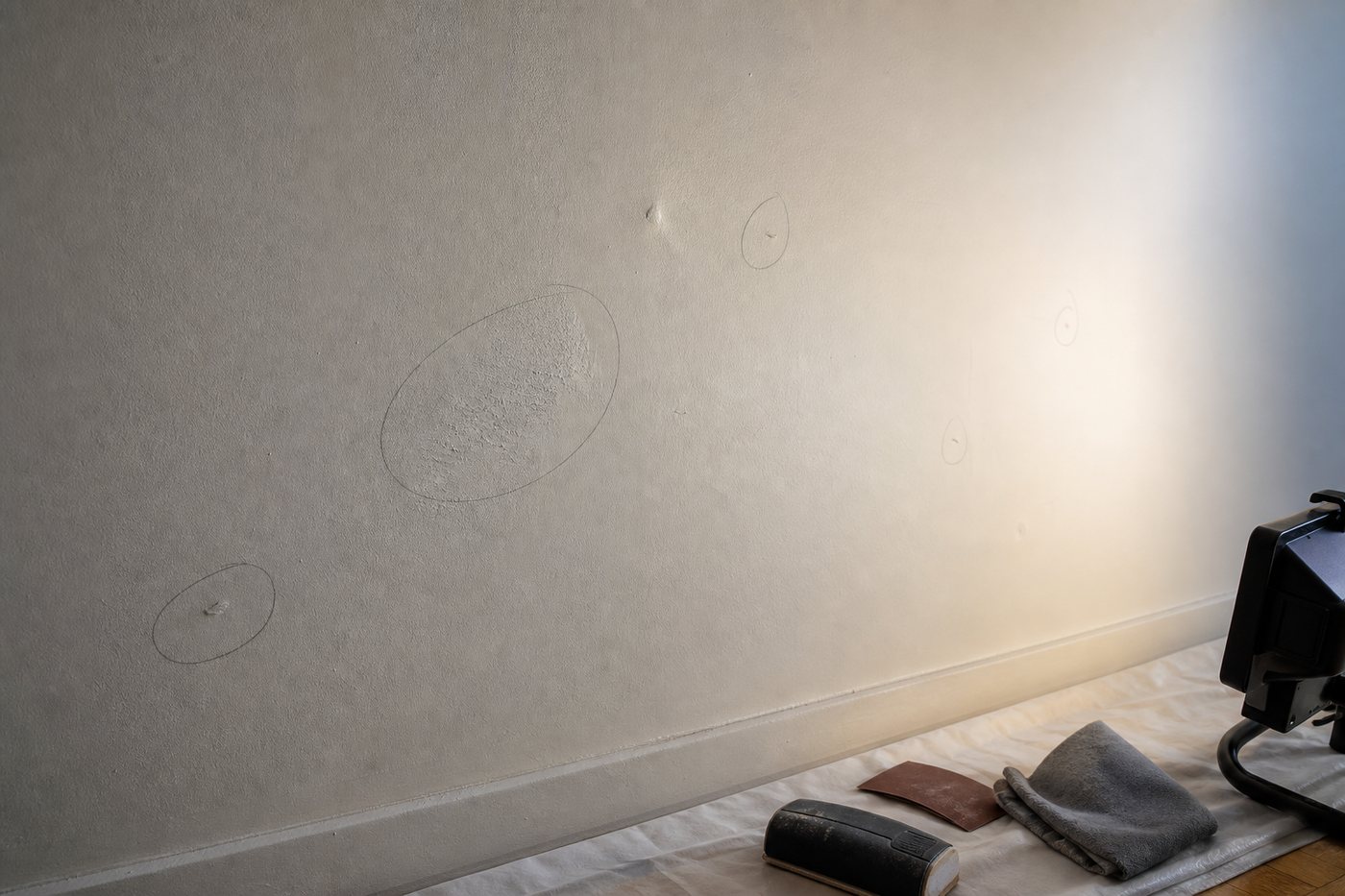 Comment voir les défauts d'un mur avant peinture