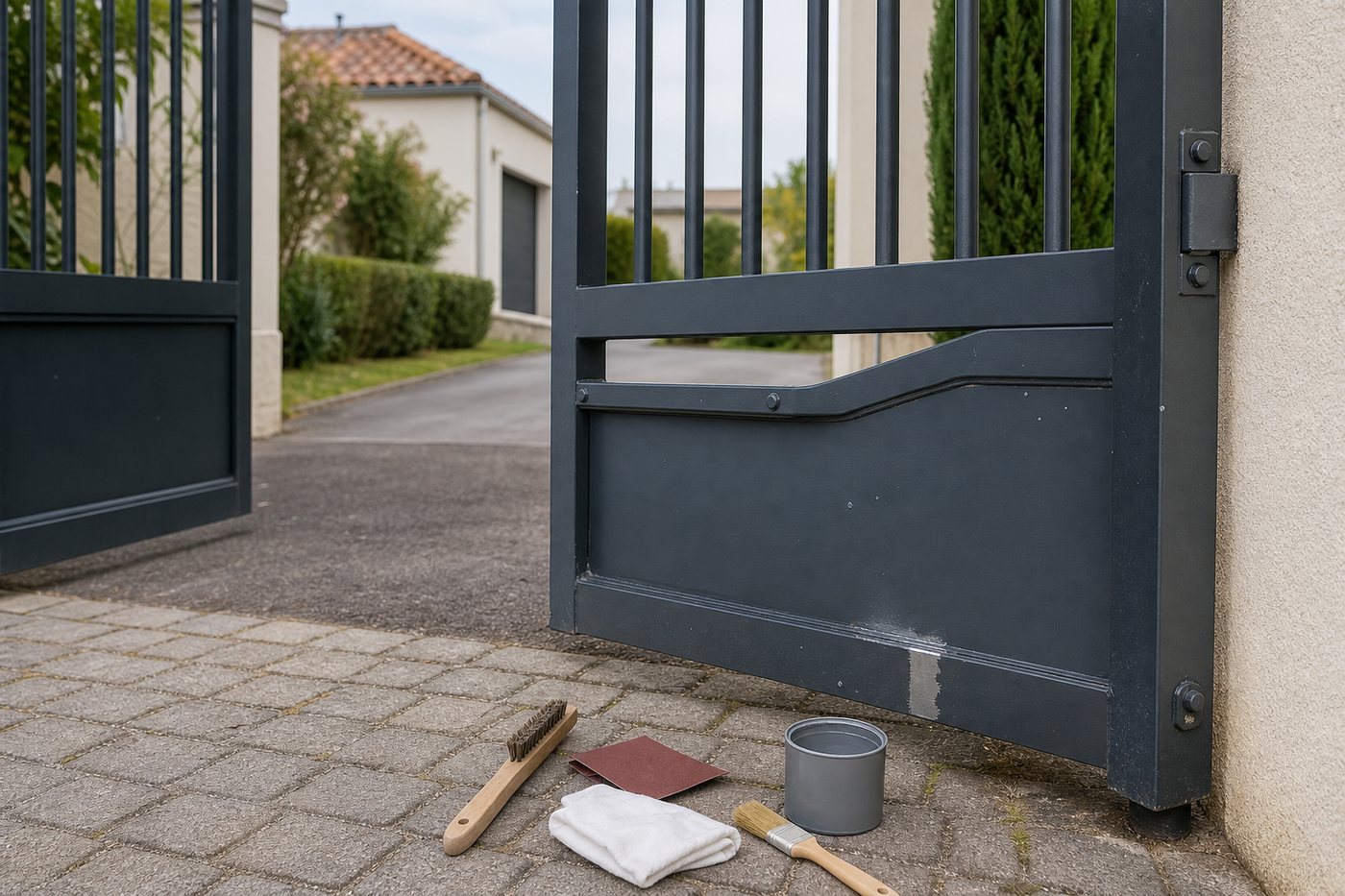 Entretenir un portail en fer pour éviter la rouille