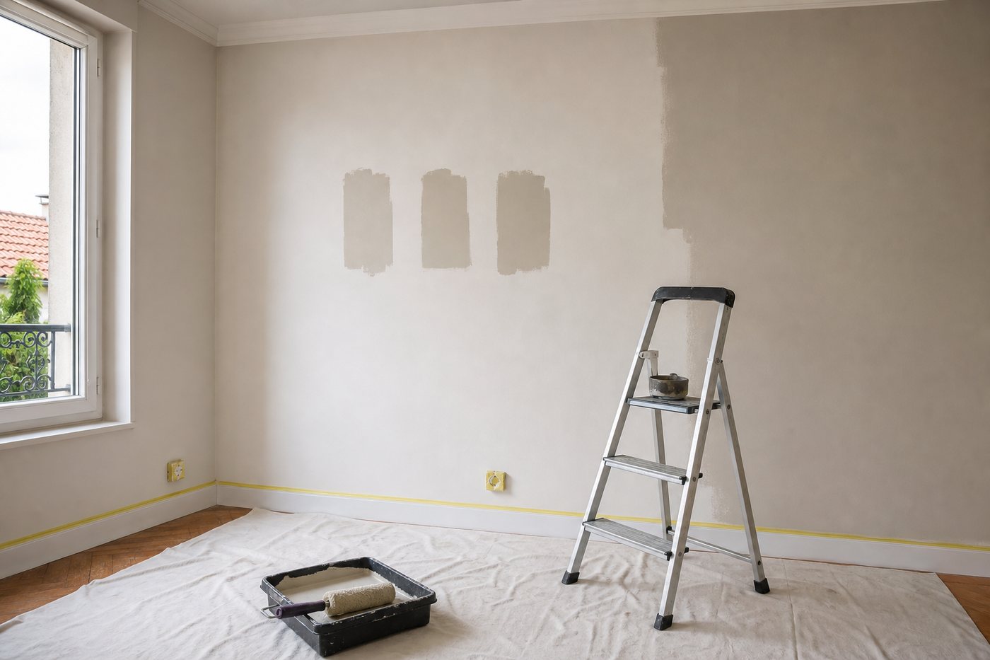 Faut-il être présent pendant les travaux de peinture