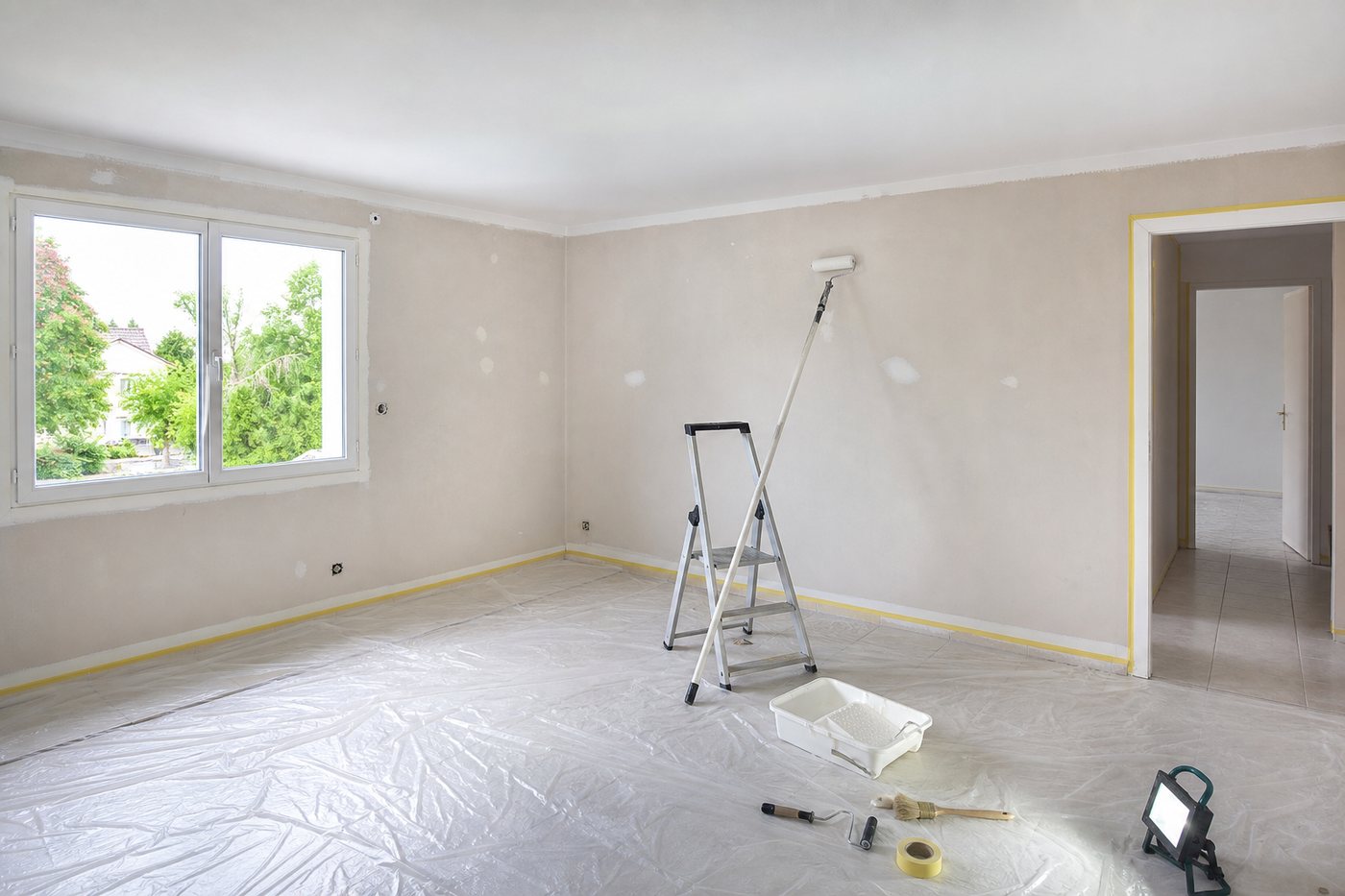 Ordre : faut-il peindre le plafond avant les murs