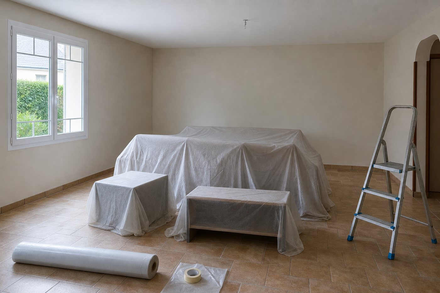 Faut-il vider la pièce avant l'arrivée du peintre