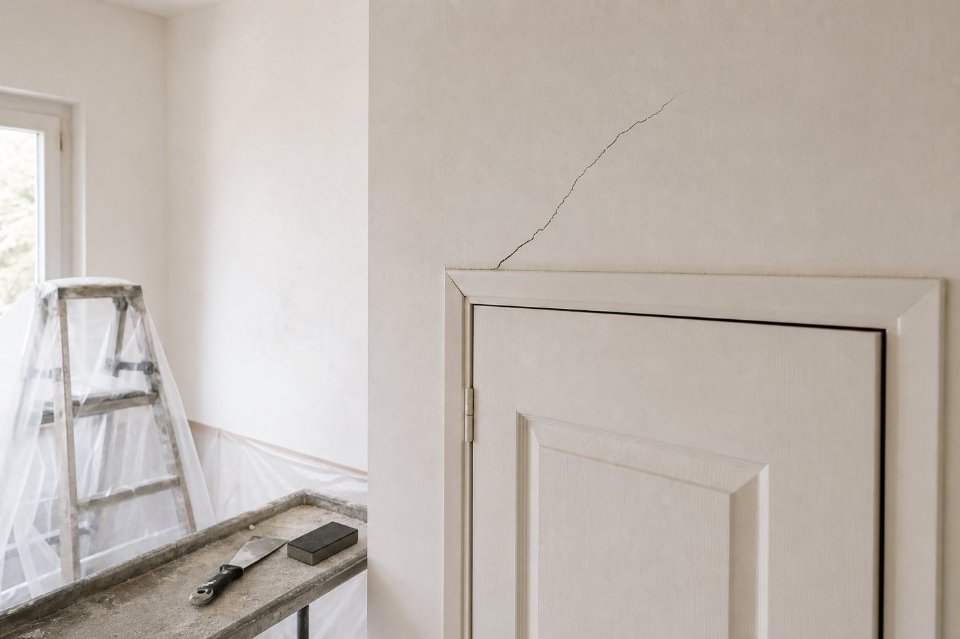 Fissure au-dessus d'une porte : faut-il s'inquiéter