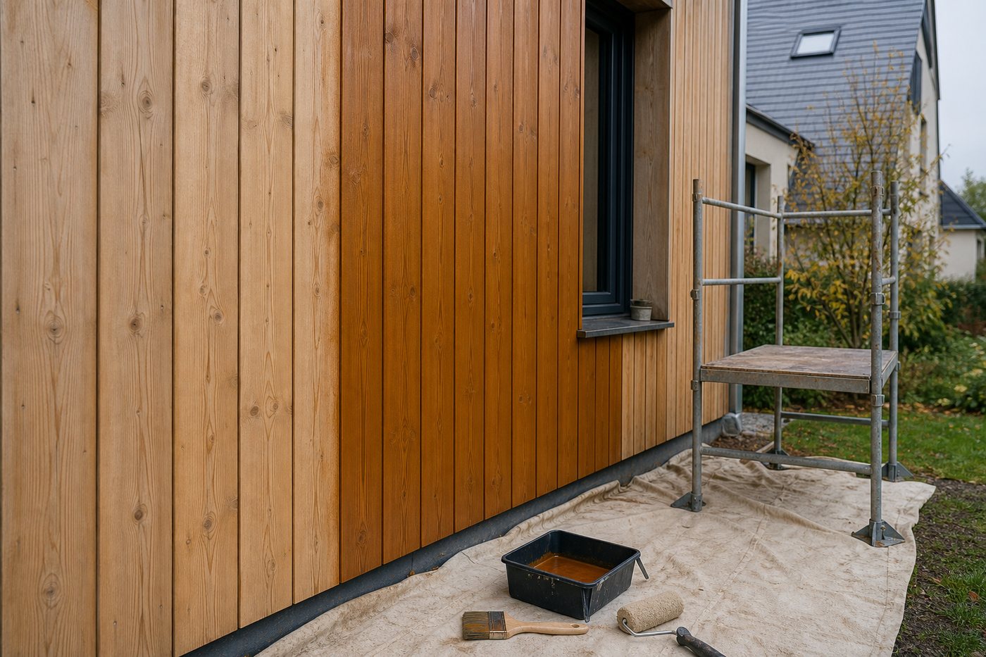 Lasure bardage bois Sarthe
