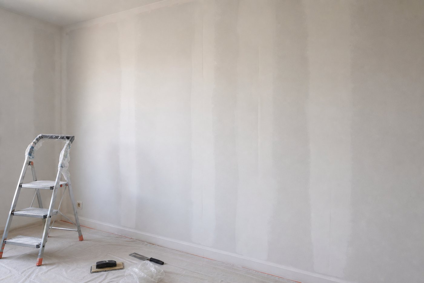 Les bandes de placo se voient après peinture : solutions