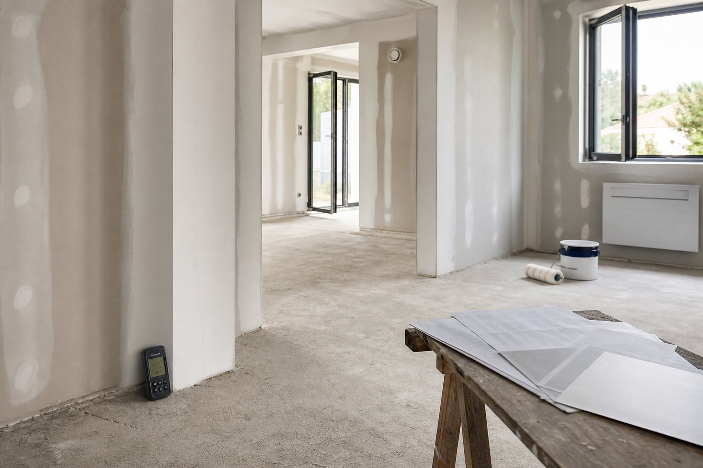 Délai avant de peindre dans une maison neuve