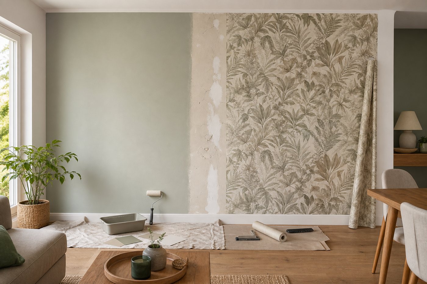 Papier peint ou peinture pour un mur : le choix