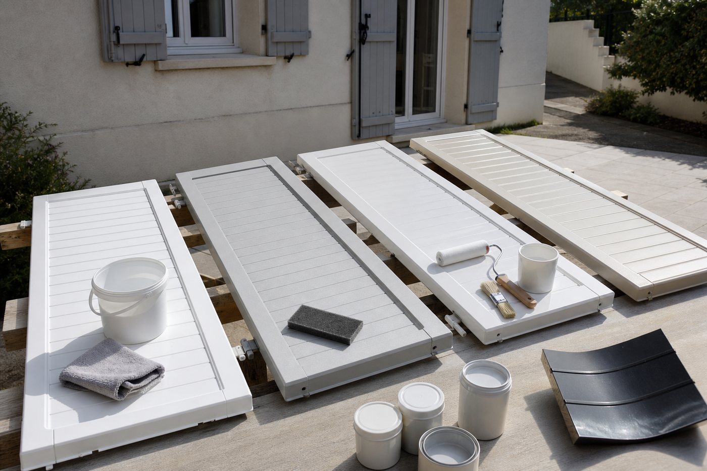 Peindre des volets en PVC