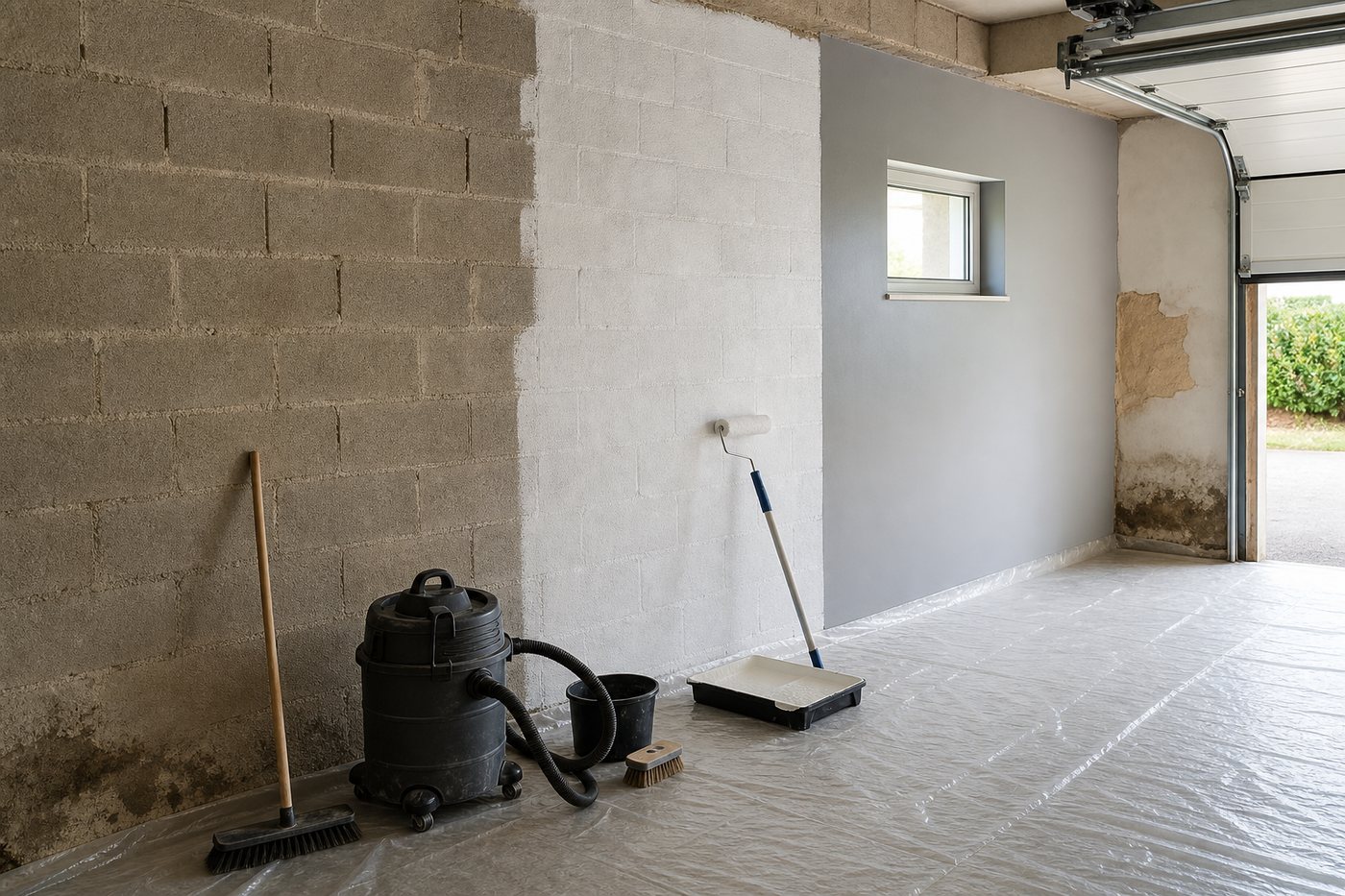 Peindre les murs d'un garage : quelle peinture résiste