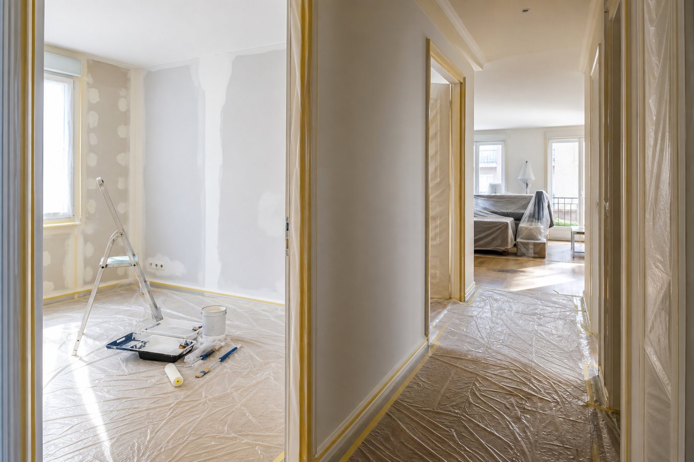 Organisation : peindre un appartement au Mans