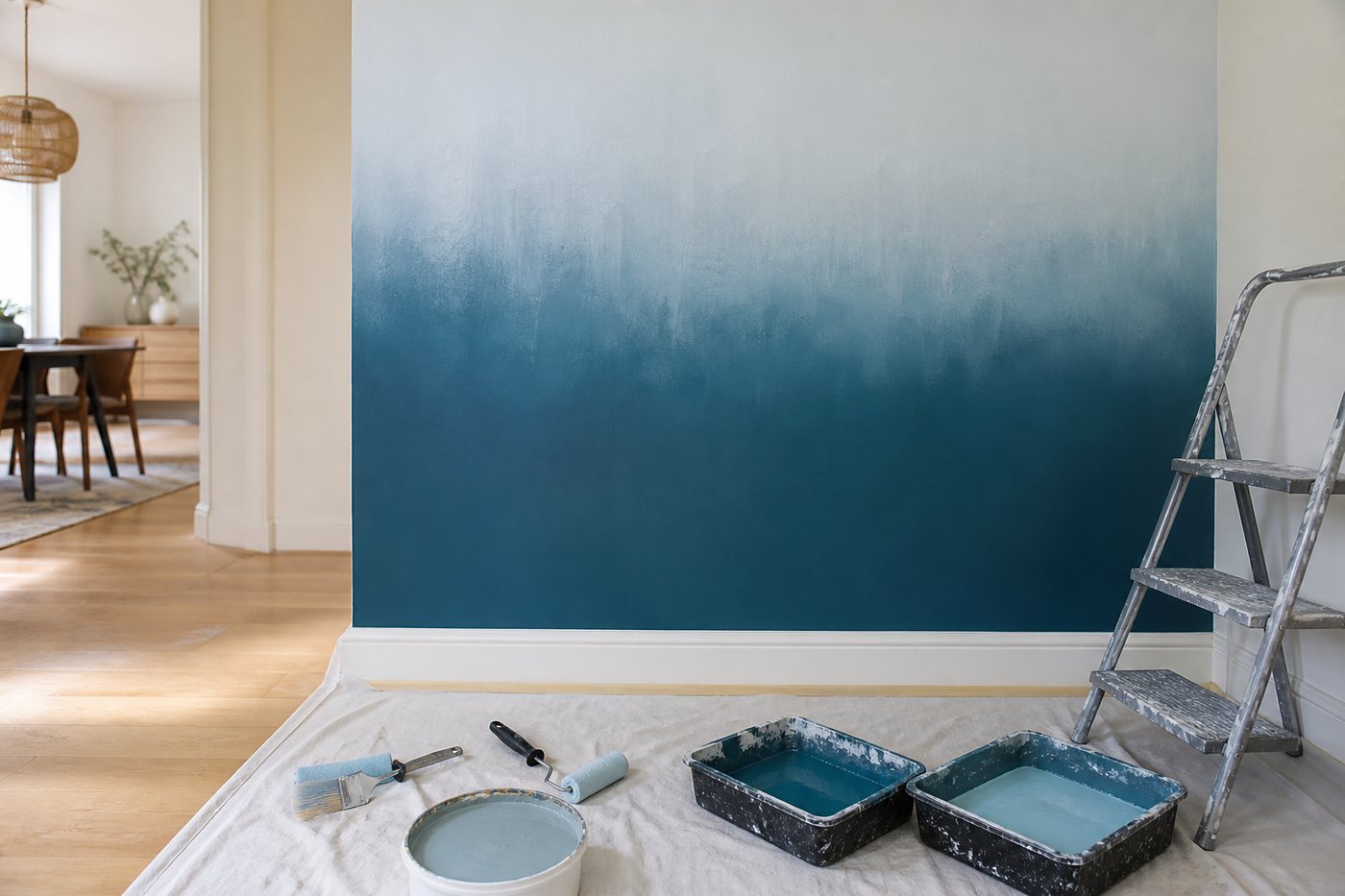 Peindre un mur en dégradé (effet ombré) : la technique
