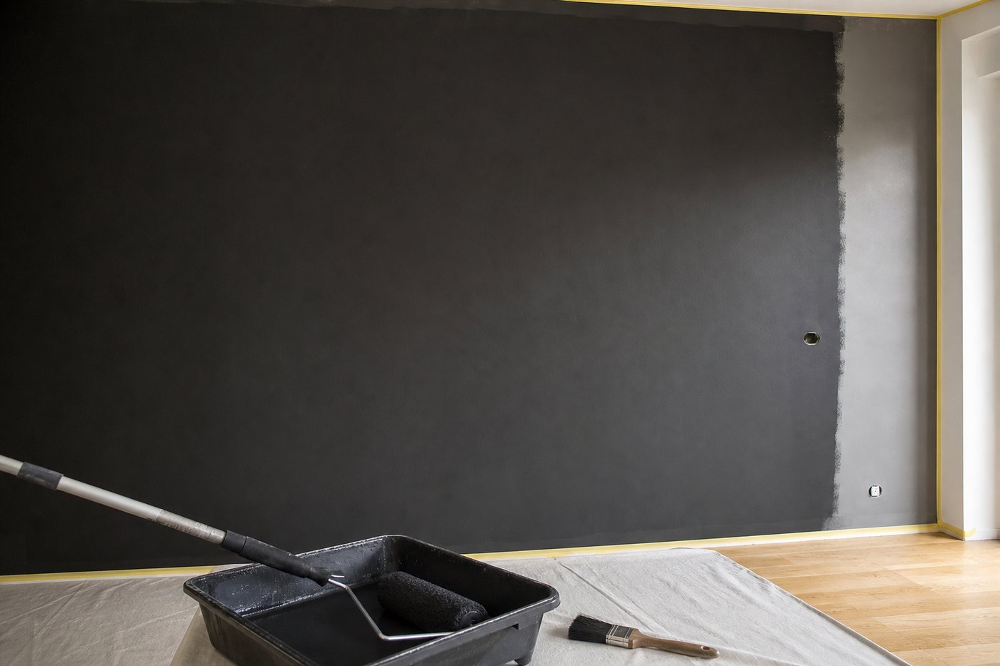 Peindre un mur en noir : ce qu’il faut savoir avant