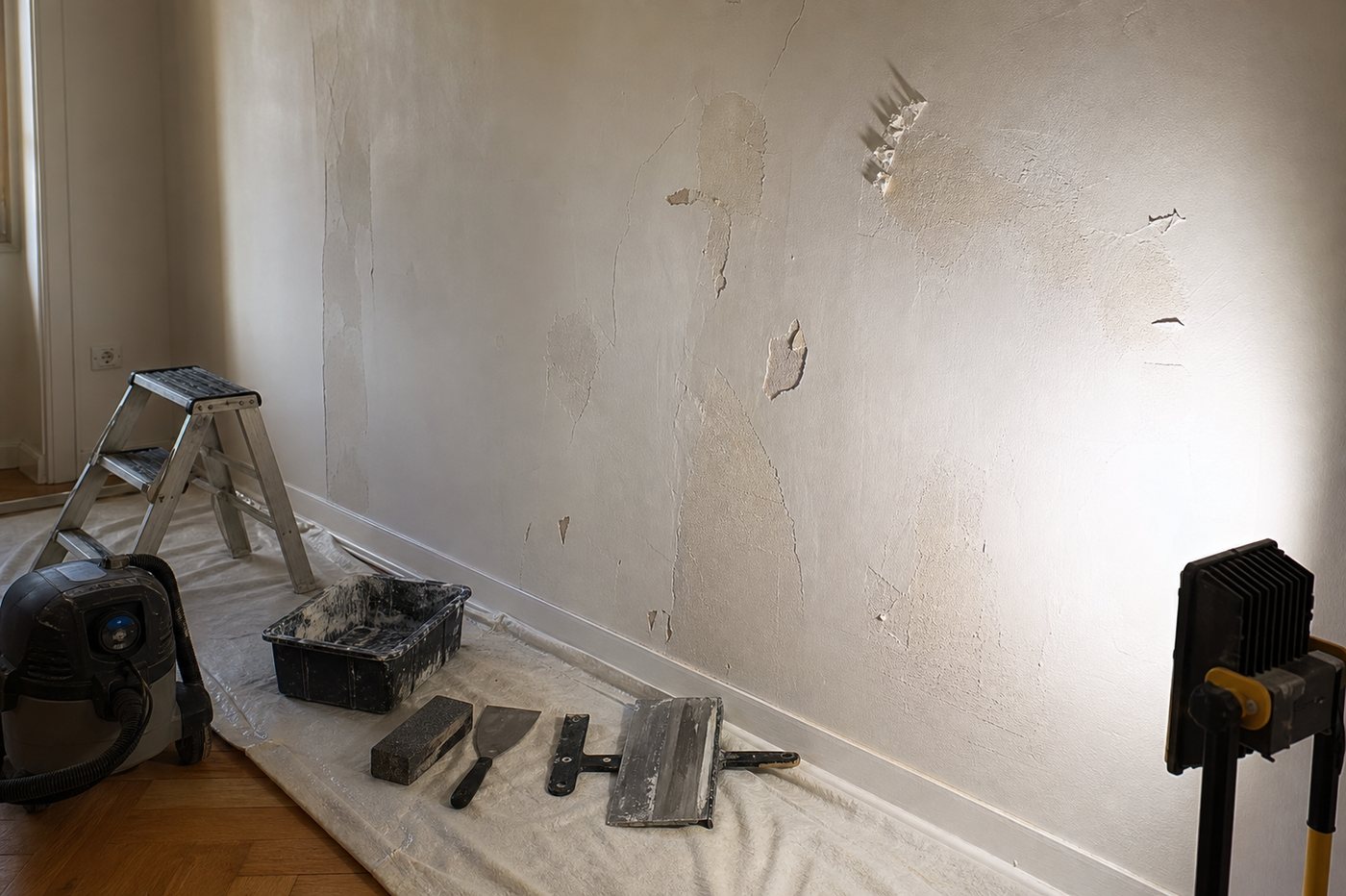 Peintre pour mur abîmé Le Mans : quelle préparation