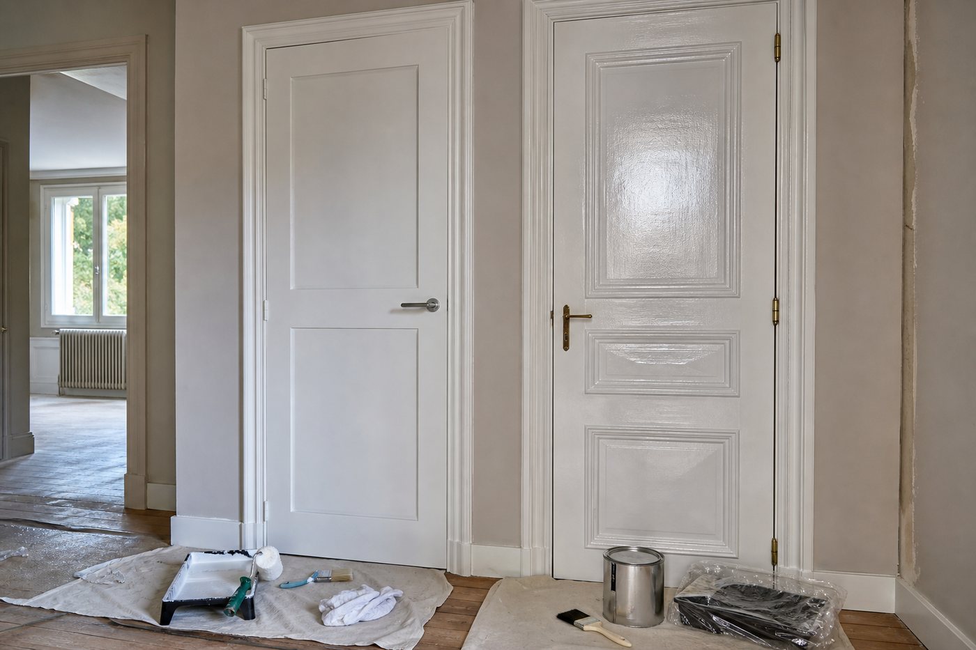 Comparer : peinture acrylique ou glycéro pour boiseries