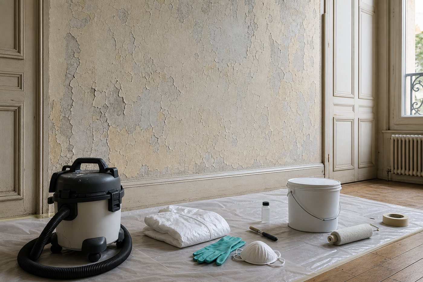Peinture au plomb dans une vieille maison : que faire ?