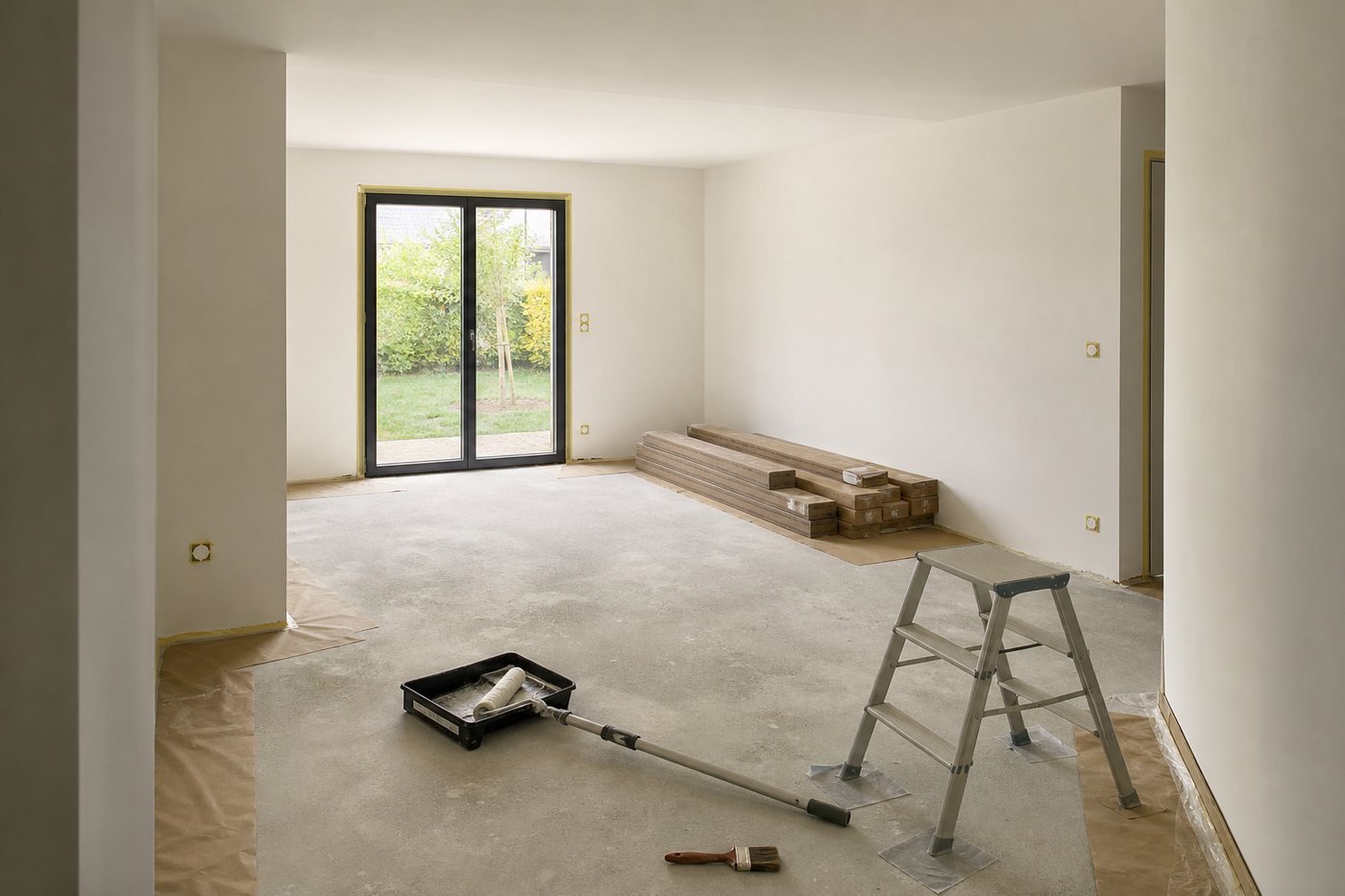 Peinture avant ou après la pose du sol en rénovation