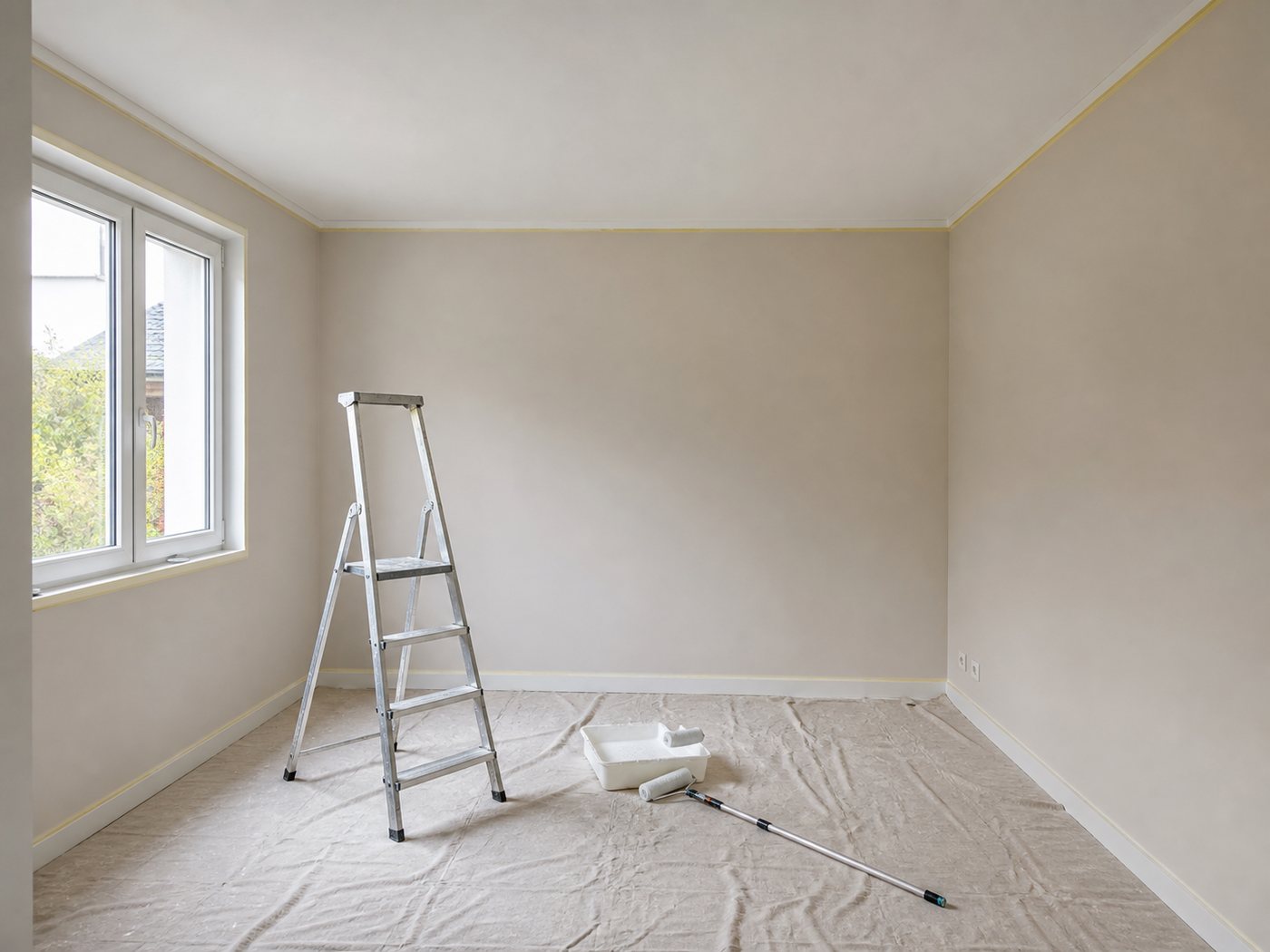 Peinture blanche ou couleur pour un plafond bas