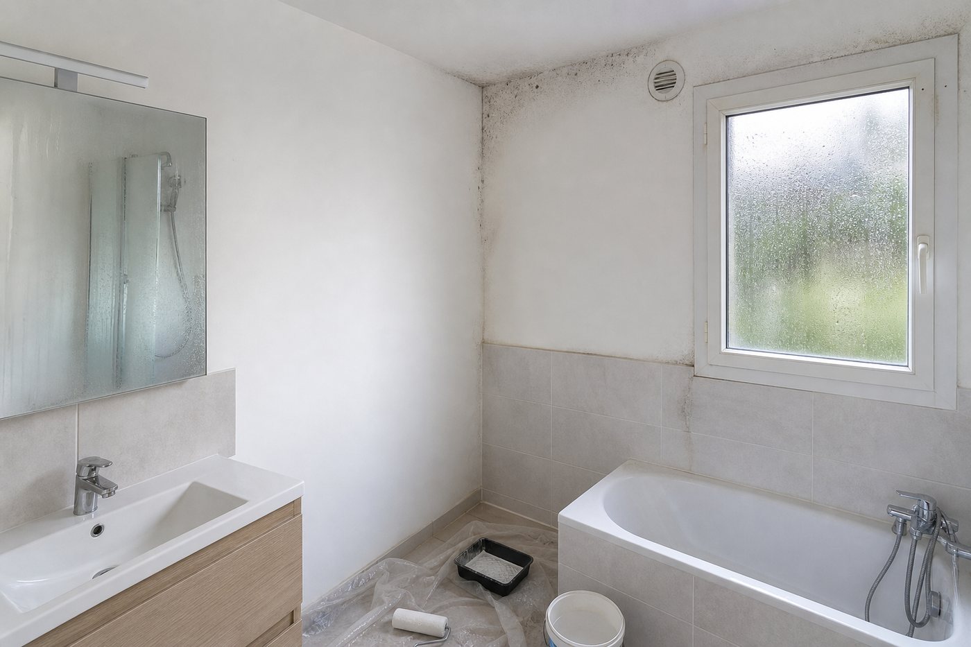 Peinture anti-moisissure fongicide salle de bain : utile ?