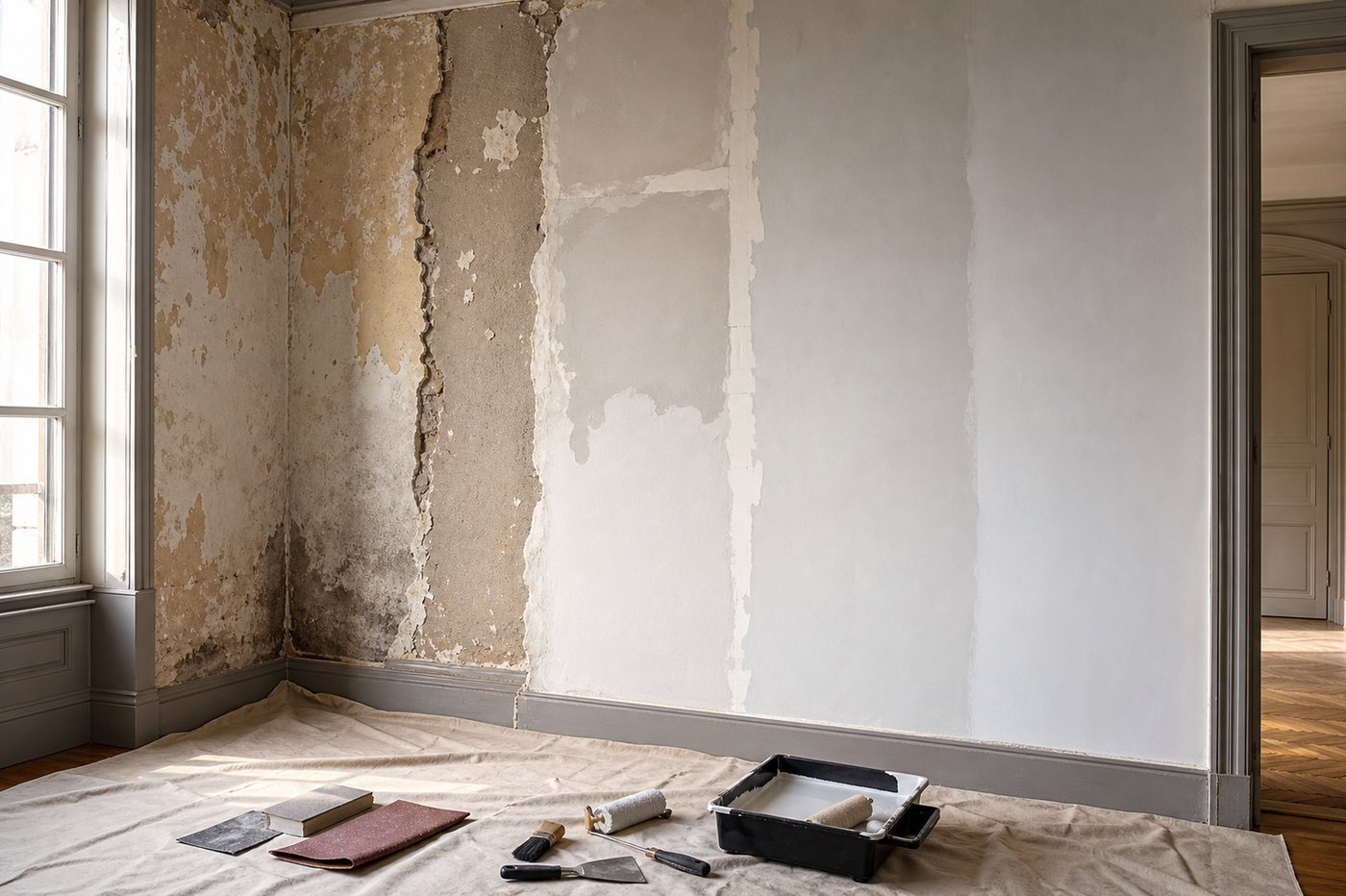 Conseils : peinture maison ancienne Le Mans et supports