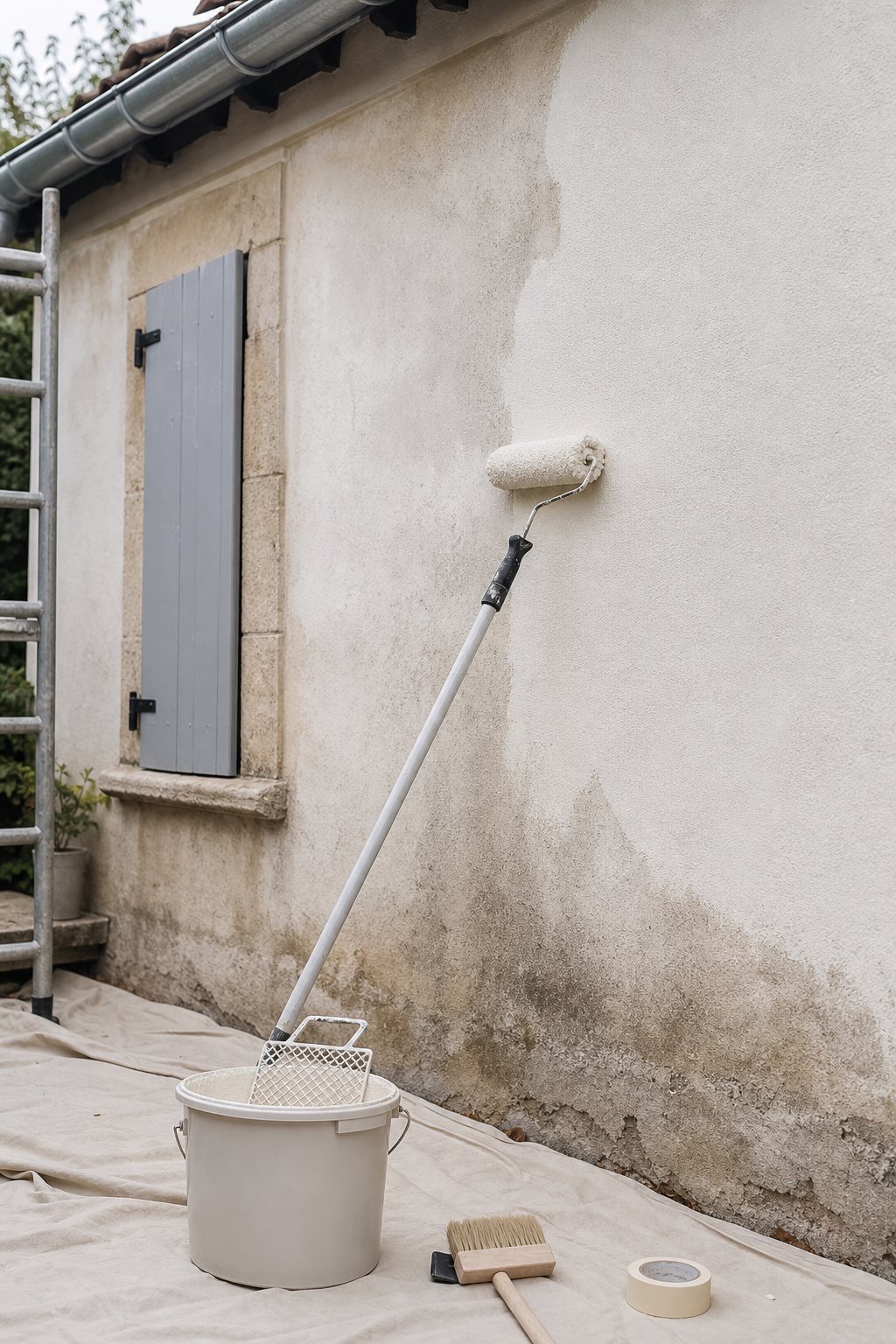 Peinture microporeuse ou filmogène pour façade