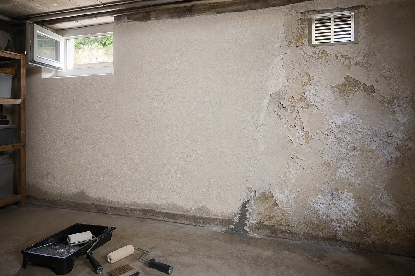 Peinture pour mur de cave humide : ce qui tient