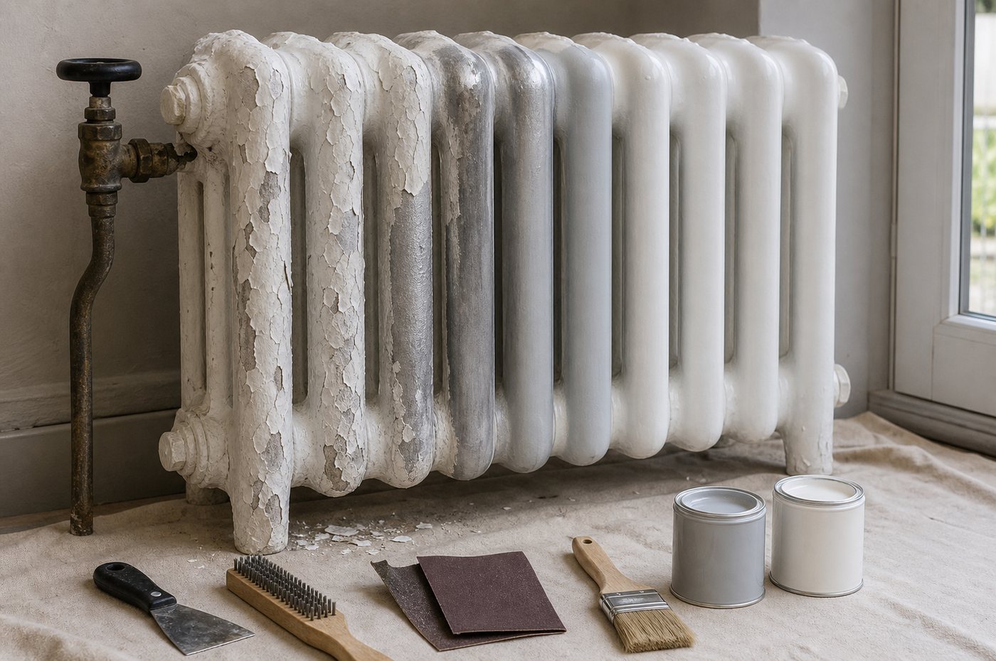 Peinture qui cloque sur un radiateur : la bonne méthode