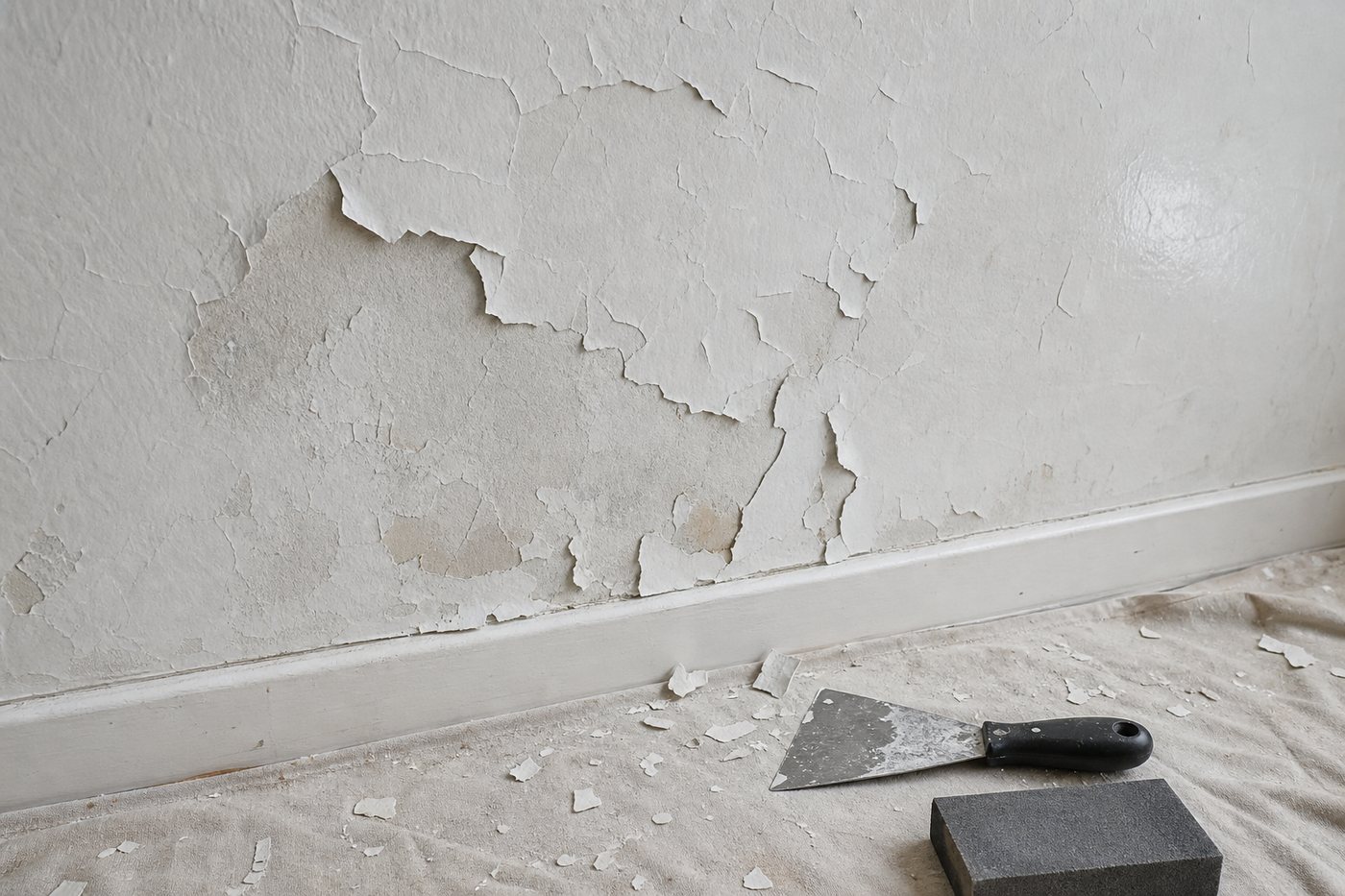 Peinture qui s'écaille sur ancienne glycéro : pourquoi