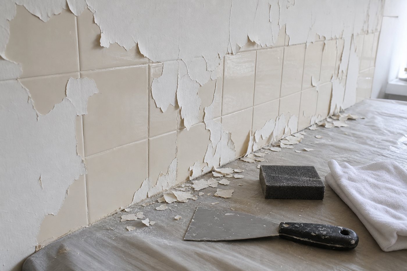 Peinture sur carrelage qui se décolle : pourquoi