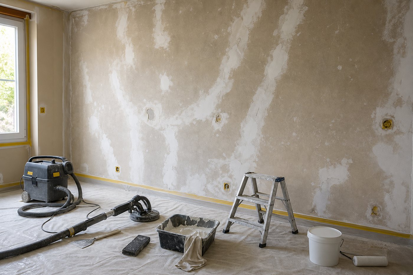 Pourquoi la préparation des murs coûte plus cher que la peinture