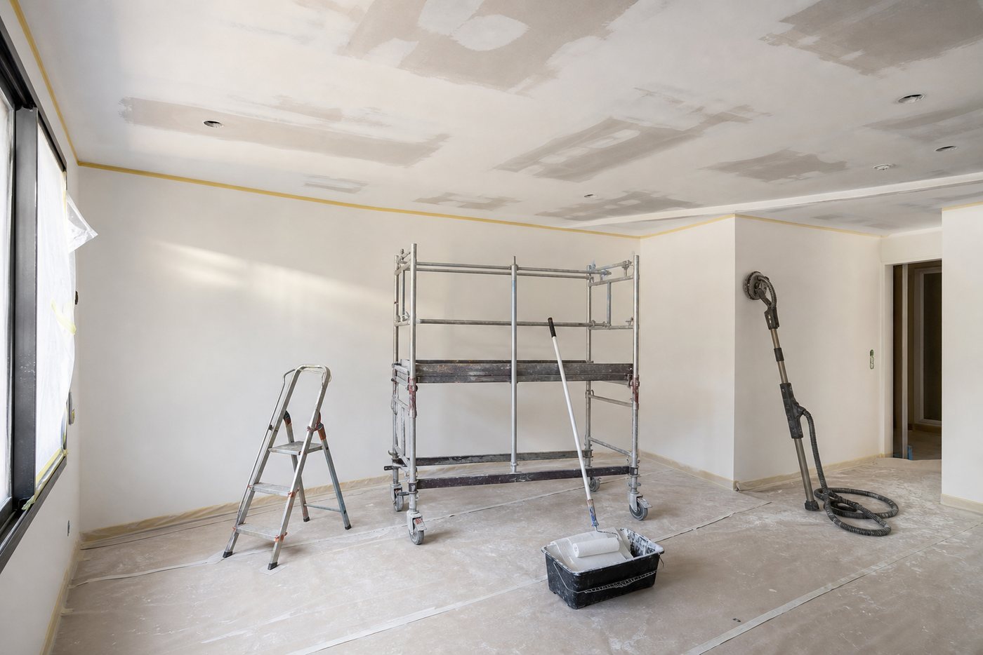 Pourquoi peindre un plafond coûte plus cher qu'un mur