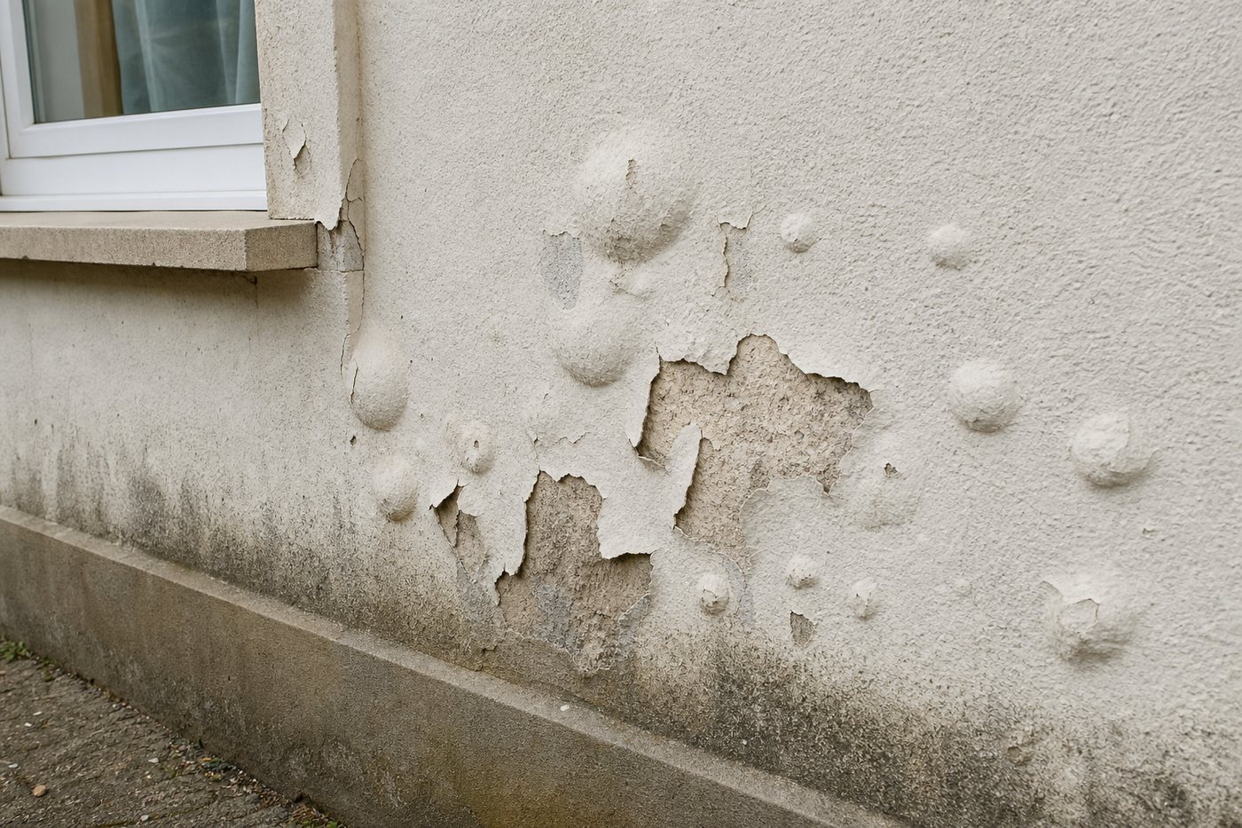 Diagnostic : pourquoi une peinture de façade cloque