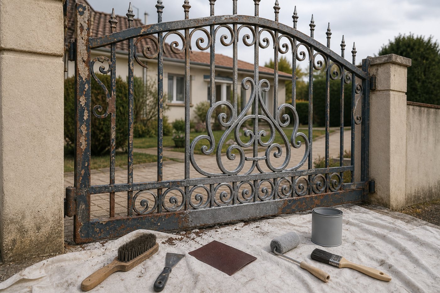 Prix peinture portail en fer