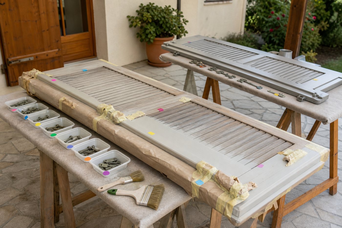 Protéger la quincaillerie avant de peindre