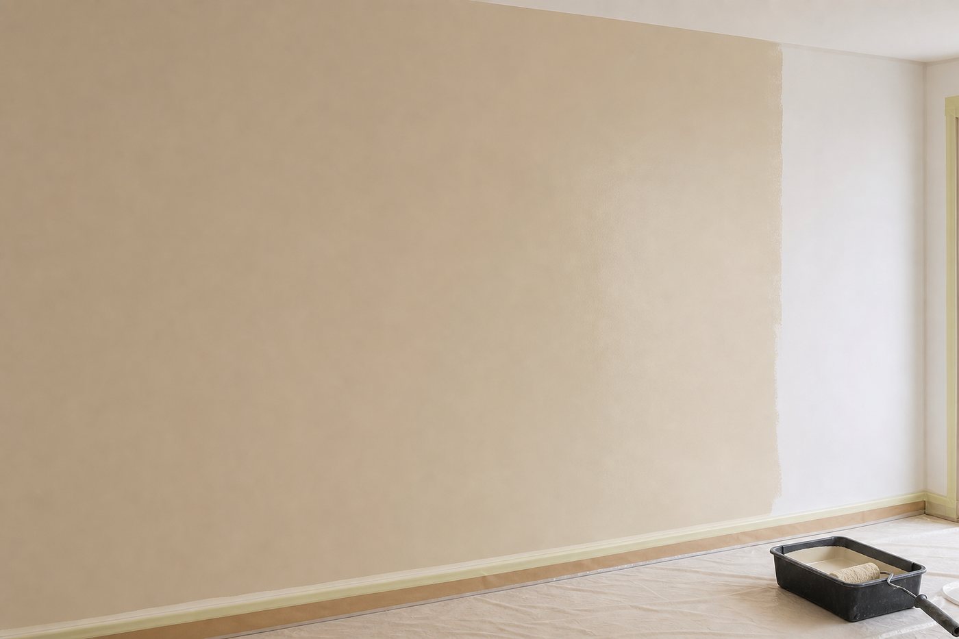 Raccord de peinture visible sur un mur : comment l’éviter