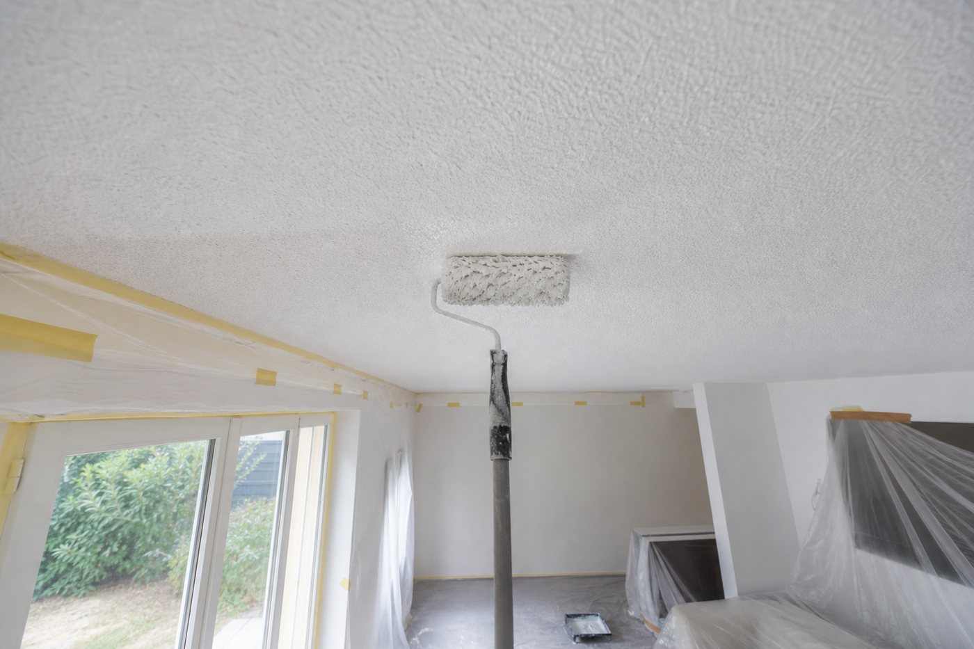 Repeindre un plafond crépi gouttelettes : que choisir