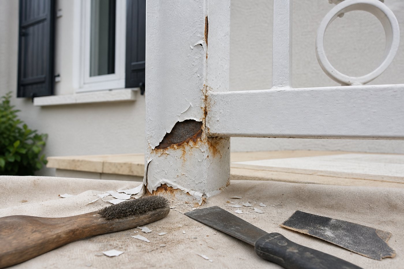 Rouille qui revient sous la peinture : que faire