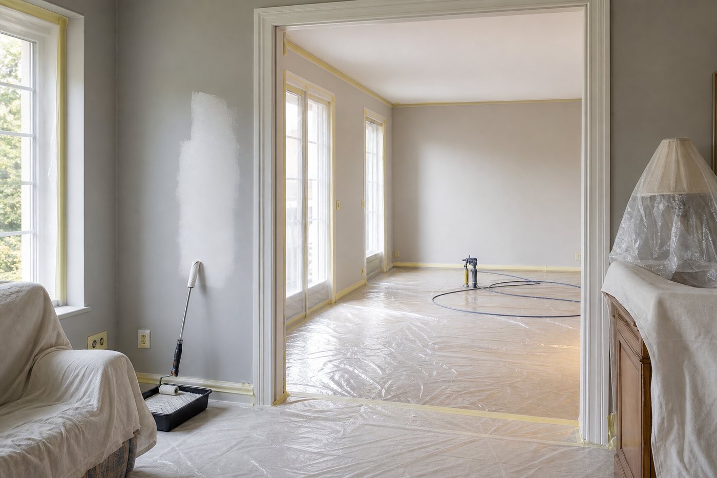 Rouleau ou pistolet pour peindre un mur : comparatif