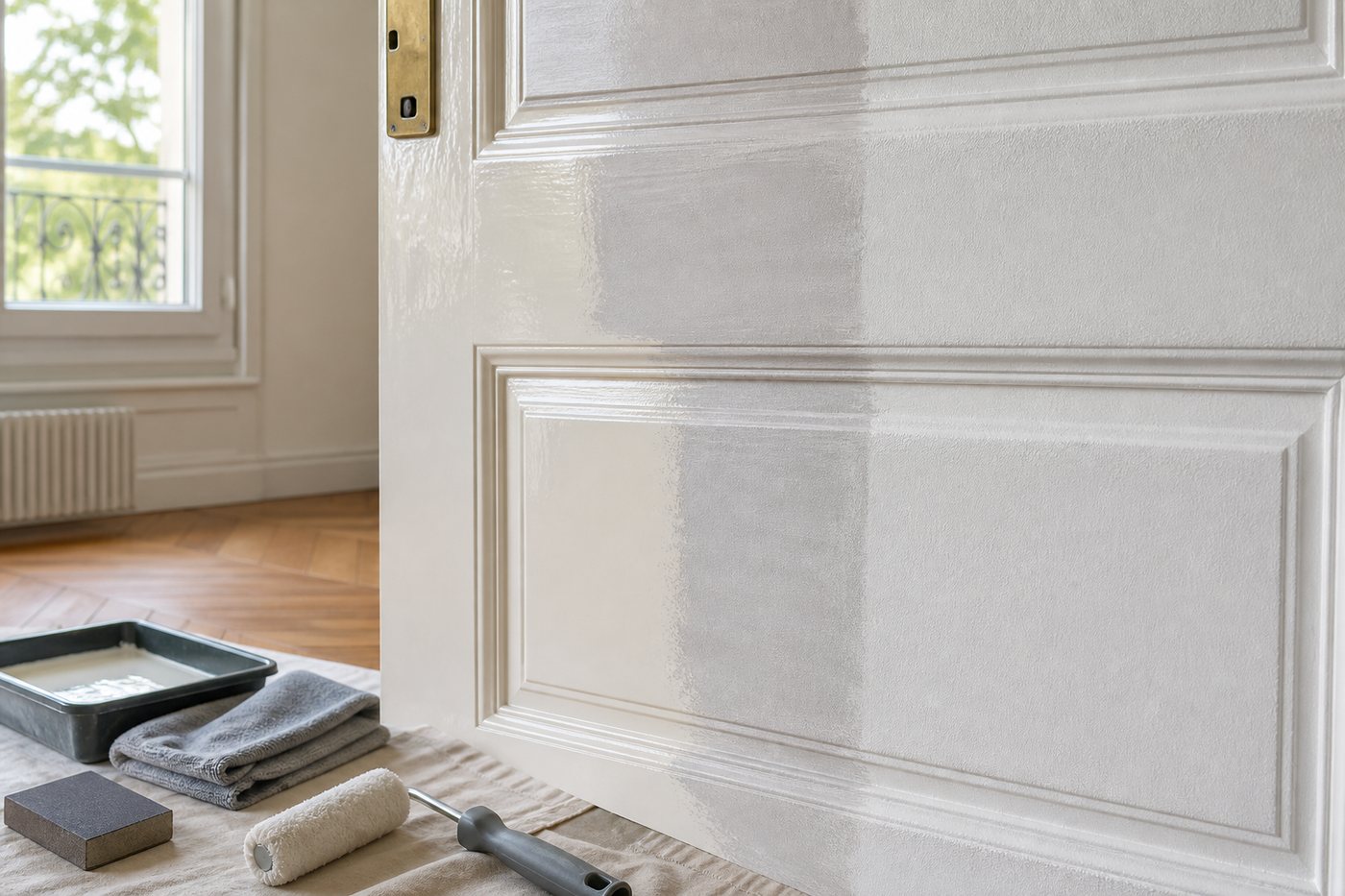 Sous-couche d'accrochage sur surface brillante