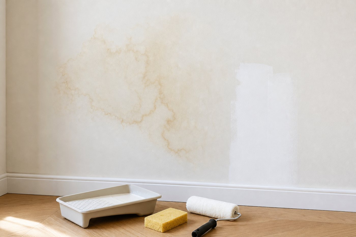 Tache qui réapparaît à travers la peinture : pourquoi